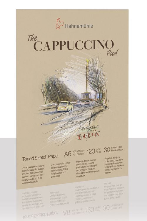 Produktbild: Hahnem&uuml;hle Papier The Cappuccino Pad, DIN A6, 120 g/m&sup2;