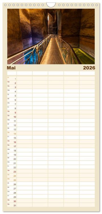 Produktbild: Familienplaner 2026 - Italiens Welterbe Matera mit 5 Spalten (Wandkalender, 21 x 45 cm) CALVENDO