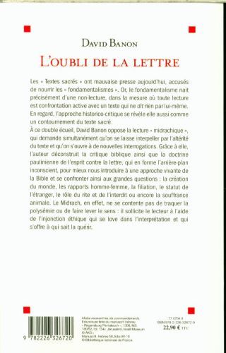 Produktbild: L'oubli de la lettre