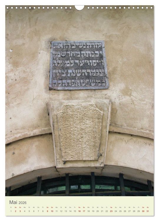 Produktbild: J&uuml;disches Prag (Wandkalender 2026 DIN A3 hoch), CALVENDO Monatskalender