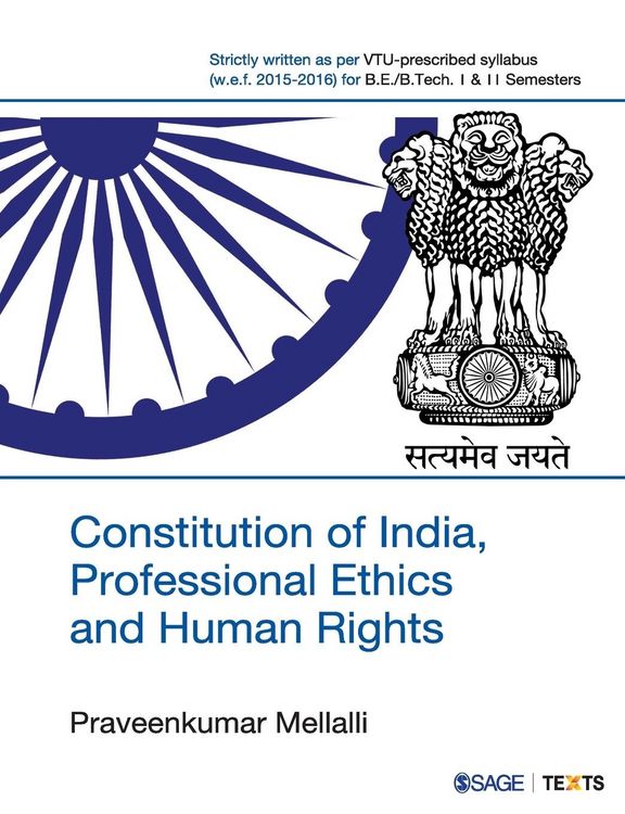 Produktbild: Constitution of India, Professional Ethics and Human Rights