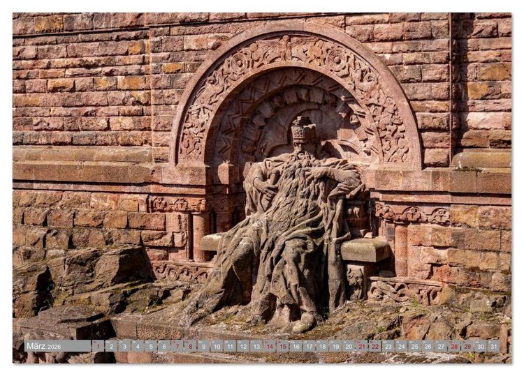 Produktbild: Das Kyffh&auml;user Denkmal (Tischkalender 2026 DIN A5 quer), CALVENDO Monatskalender