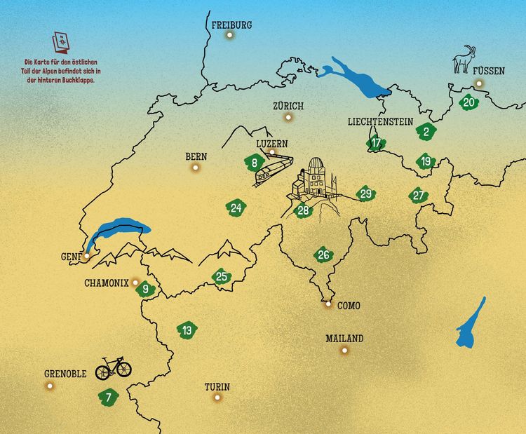 Produktbild: 30 Wanderungen in den Alpen, die man einmal im Leben gemacht haben muss