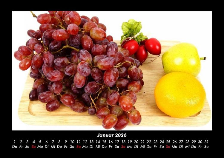 Produktbild: Obstkalender 2026 Fotokalender DIN A3