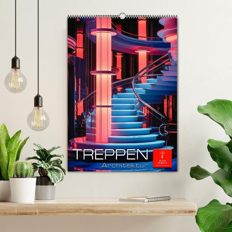 Produktbild: Treppen Architektur (Wandkalender 2026 DIN A2 hoch), CALVENDO Monatskalender