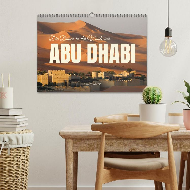 Produktbild: Die D&uuml;nen in der W&uuml;ste von Abu Dhabi (Wandkalender 2026 DIN A3 quer), CALVENDO Monatskalender