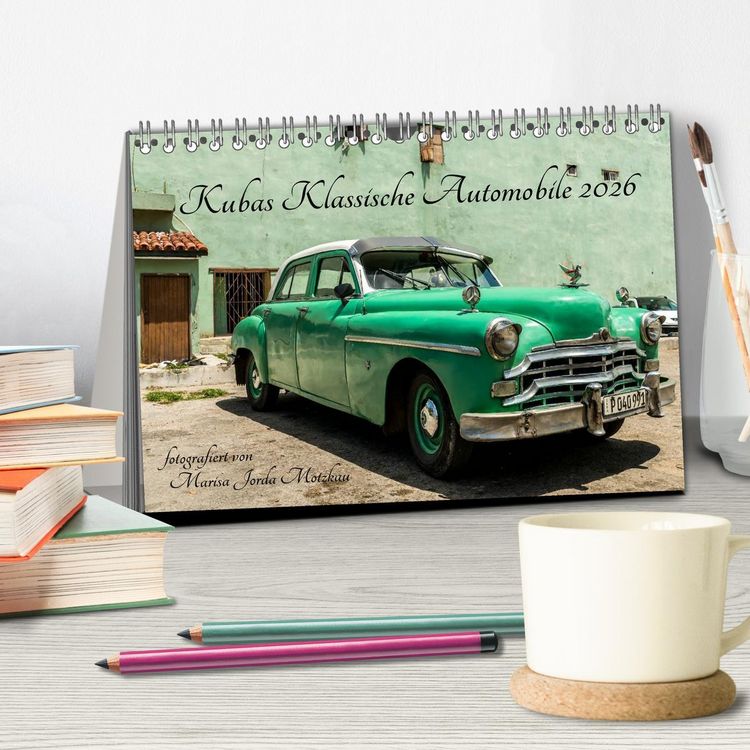 Produktbild: Kubas Klassische Automobile 2026 (Tischkalender 2026 DIN A5 quer), CALVENDO Monatskalender