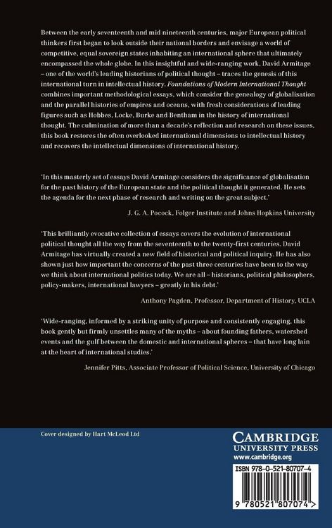 Produktbild: Foundations of Modern International Thought