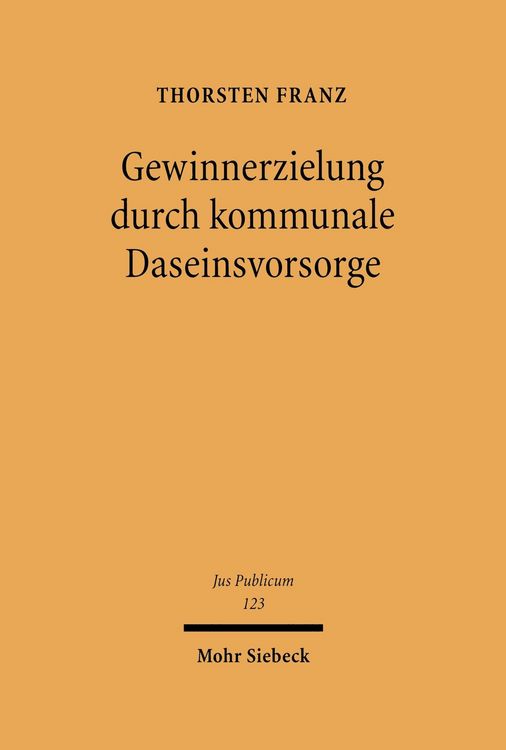 Produktbild: Gewinnerzielung durch kommunale Daseinsvorsorge