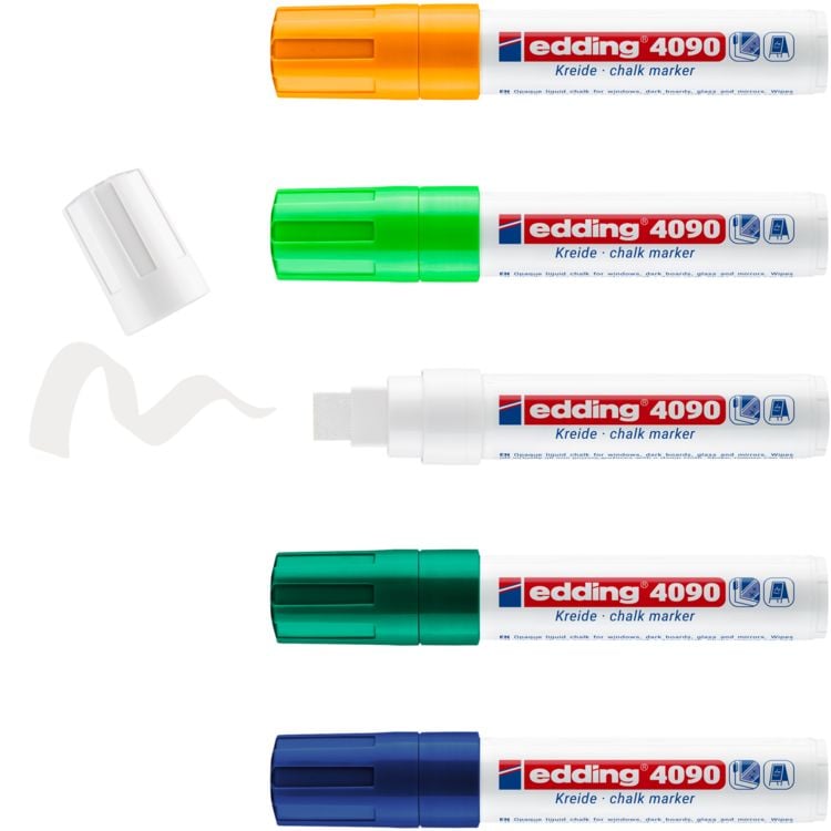 Produktbild: edding 4090 Kreidemarker Window Marker 4-15mm 5er Set