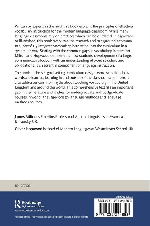 Produktbild: Vocabulary in the Foreign Language Curriculum
