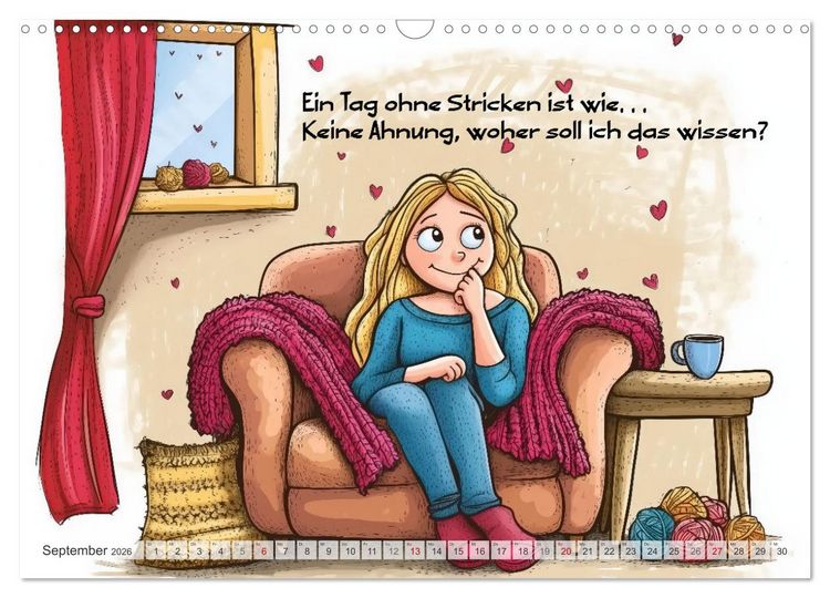 Produktbild: Wollfieber (Wandkalender 2026 DIN A3 quer), CALVENDO Monatskalender