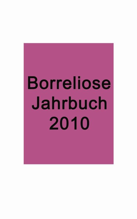 Produktbild: Borreliose Jahrbuch 2010