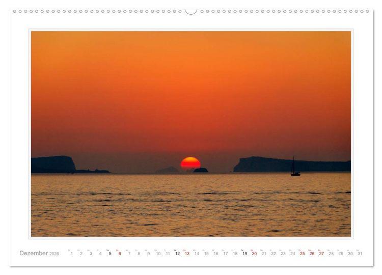 Produktbild: Ibiza und Formentera Impressionen (Wandkalender 2026 DIN A2 quer), CALVENDO Monatskalender