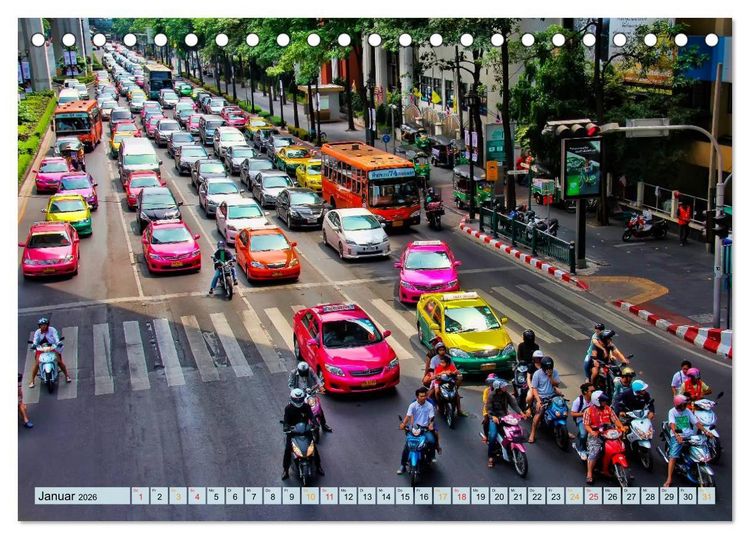 Produktbild: Bangkok - K&ouml;nigreich Thailand (Tischkalender 2026 DIN A5 quer), CALVENDO Monatskalender