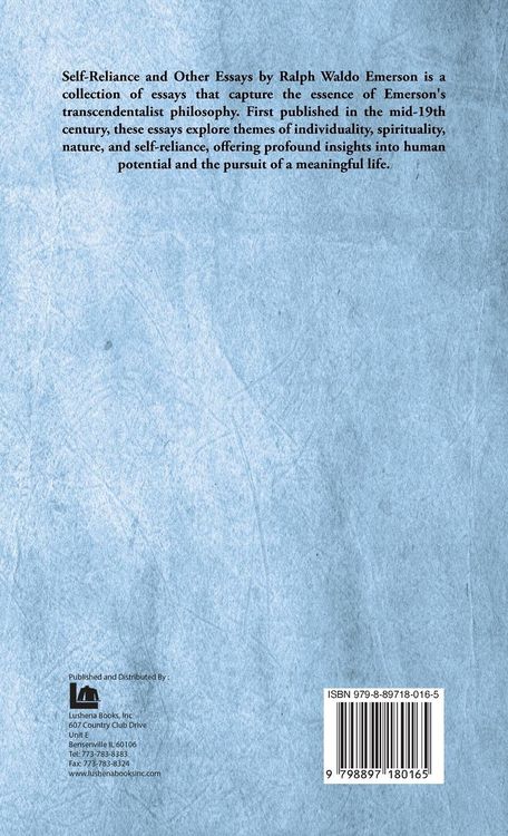 Produktbild: Self-Reliance and Other Essays