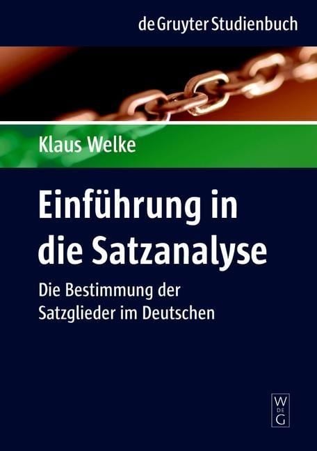 Bild vom Artikel Einführung in die Satzanalyse vom Autor Klaus Welke