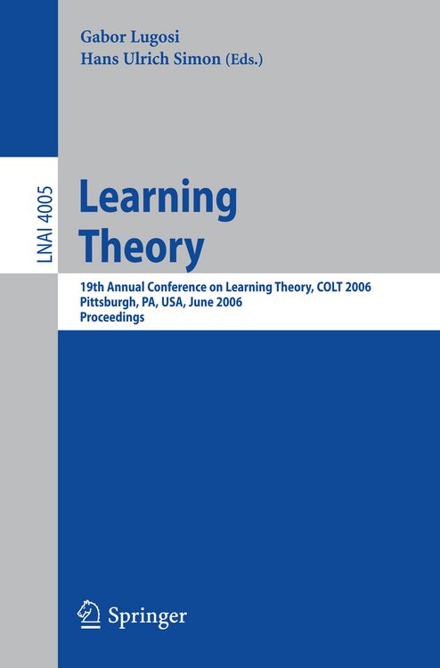 Produktbild: Learning Theory