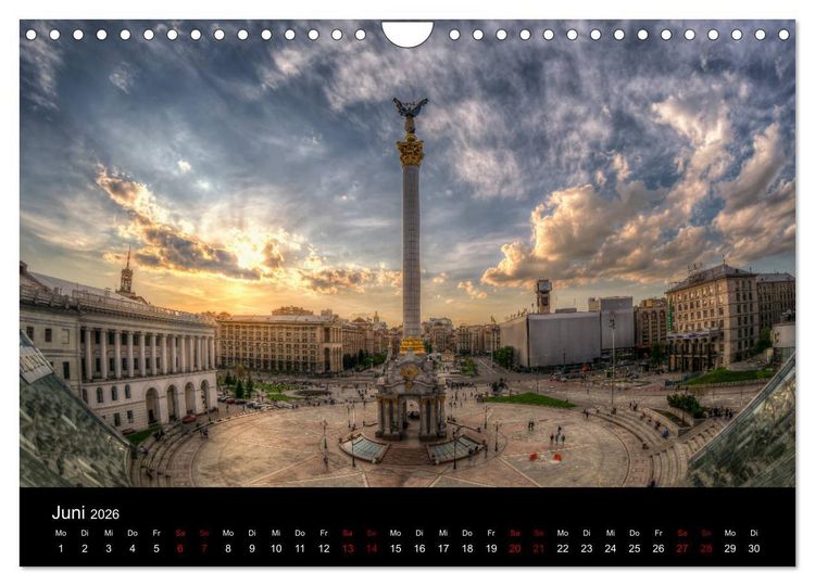 Produktbild: Unterwegs in Kiew (Wandkalender 2026 DIN A4 quer), CALVENDO Monatskalender