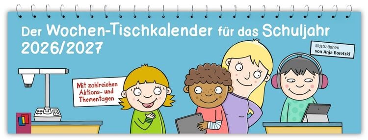 Produktbild: Der Wochen-Tischkalender f&uuml;r das Schuljahr 2026/2027