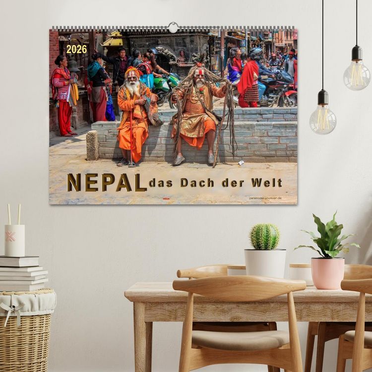 Produktbild: Nepal - das Dach der Welt (Wandkalender 2026 DIN A2 quer), CALVENDO Monatskalender
