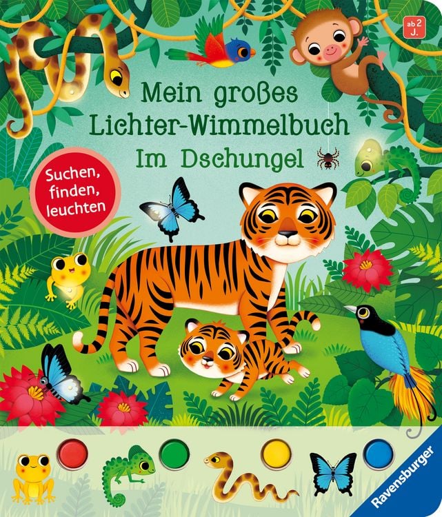 Produktbild: Mein großes Lichter-Wimmelbuch - Im Dschungel