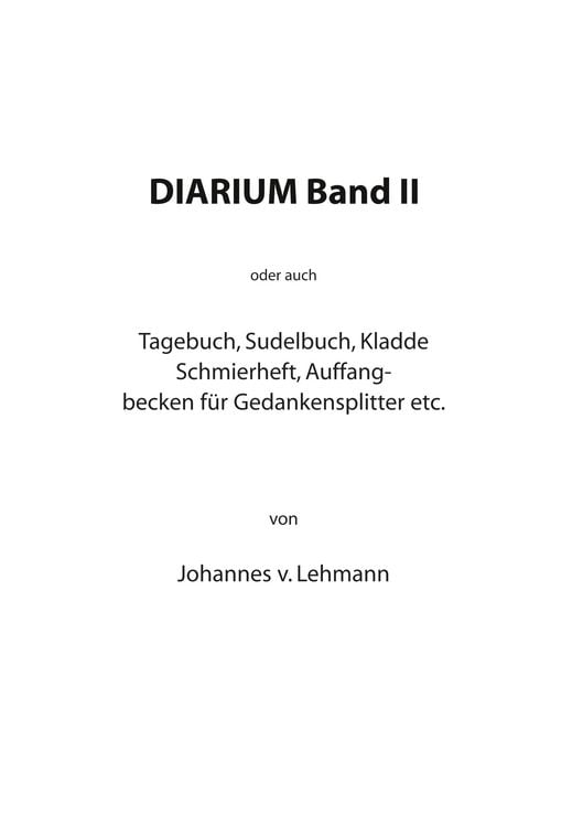 Produktbild: Diarium II