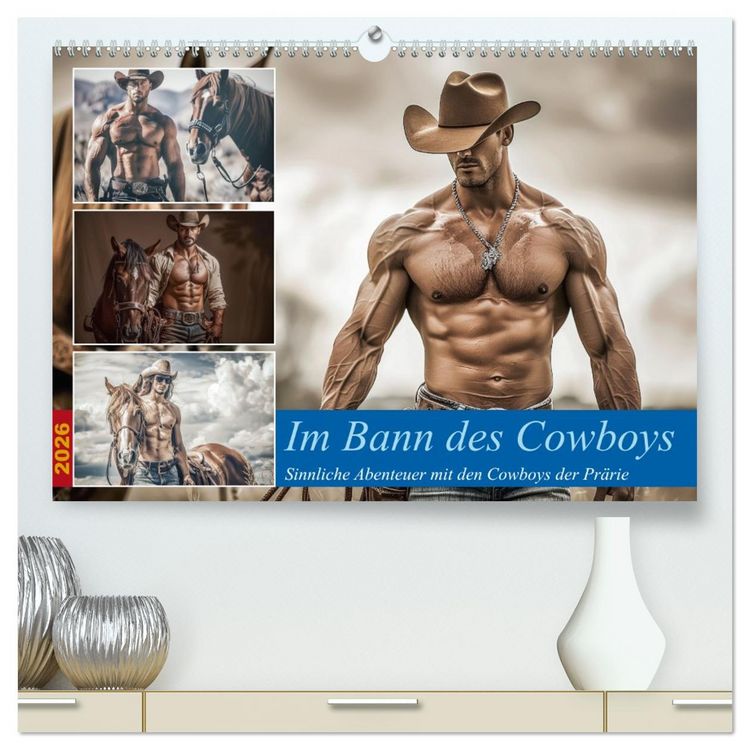 Produktbild: Im Bann des Cowboys (hochwertiger Premium Wandkalender 2026 DIN A2 quer), Kunstdruck in Hochglanz