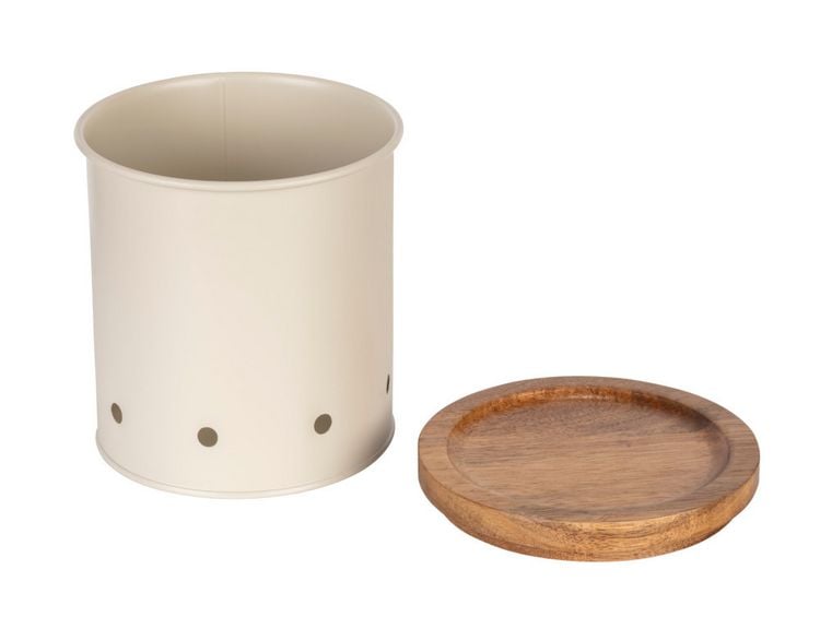 Produktbild: Aufbewahrungsdosen Mod. Aria, 1,6 L, 2er Set, aus pulverbeschichtetem Metall