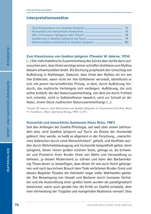 Produktbild: Iphigenie auf Tauris von Johann Wolfgang von Goethe (Textausgabe)