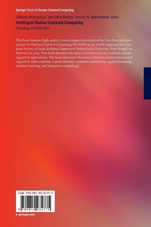 Produktbild: Intelligent Human Centered Computing