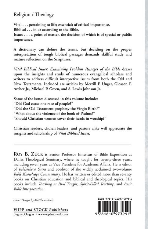Produktbild: Vital Biblical Issues