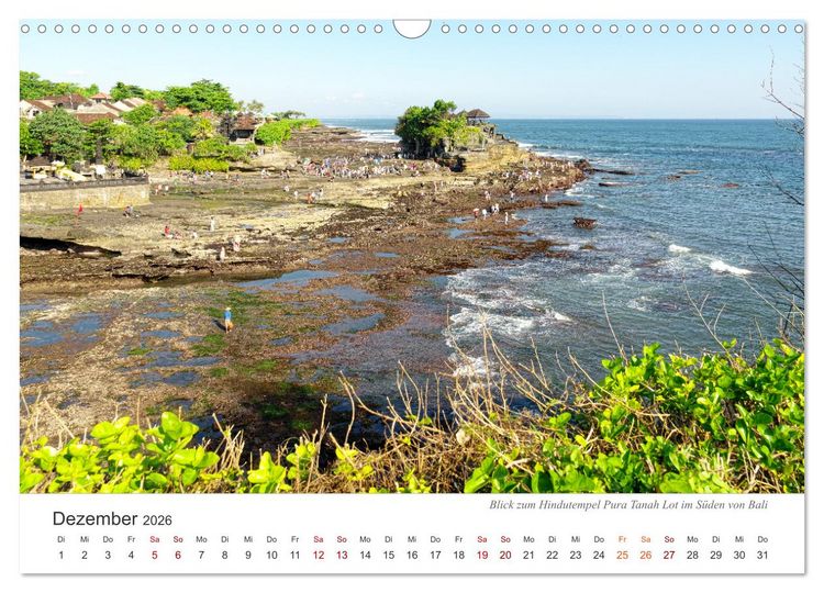 Produktbild: Impressionen einer Reise durch Bali (Wandkalender 2026 DIN A3 quer), CALVENDO Monatskalender