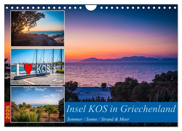 Produktbild: Insel Kos in Griechenland (Wandkalender 2026 DIN A4 quer), CALVENDO Monatskalender