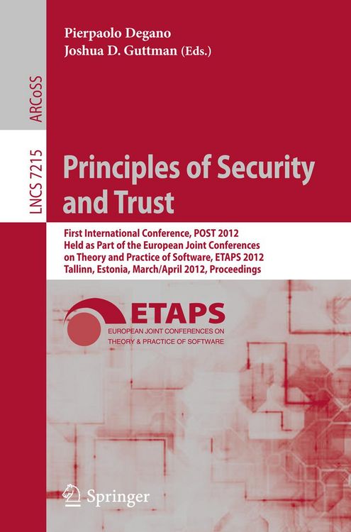 Produktbild: Principles of Security and Trust