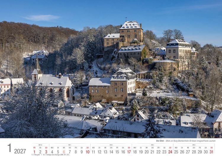 Produktbild: Eifel 2027 Bildkalender A3 Spiralbindung