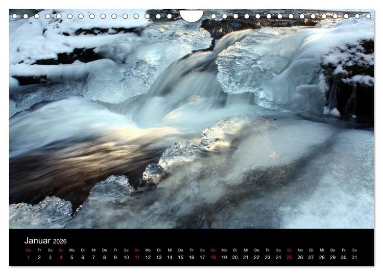 Produktbild: Geheimnisvolle B&auml;che und Fl&uuml;sse (Wandkalender 2026 DIN A4 quer), CALVENDO Monatskalender