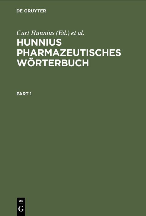 Produktbild: Hunnius Pharmazeutisches W&ouml;rterbuch
