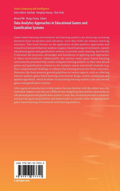 Produktbild: Data Analytics Approaches in Educational Games and Gamification Systems
