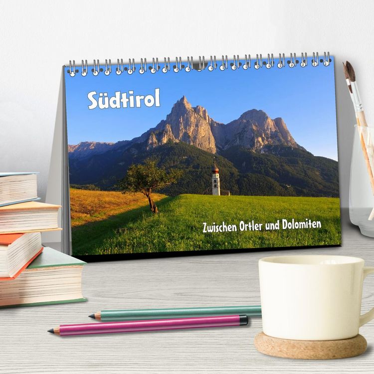 Produktbild: S&uuml;dtirol - Zwischen Ortler und Dolomiten (Tischkalender 2026 DIN A5 quer), CALVENDO Monatskalender