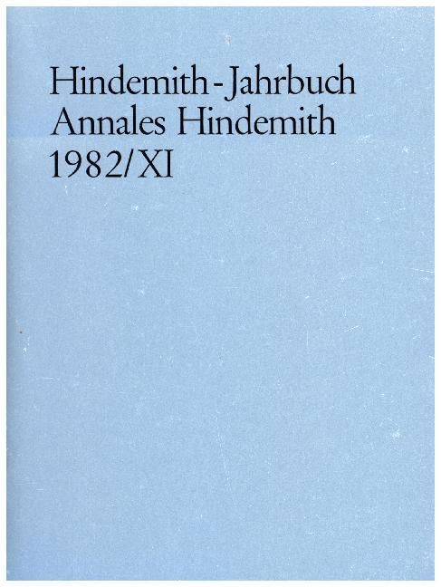 Produktbild: Hindemith-Jahrbuch