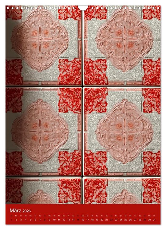 Produktbild: Portugiesischer Fliesen - Azulejos f&uuml;r Fliesenleger, Kunst- und Portugal-Liebhaber (Wandkalender 2026 DIN A3 hoch), CALVENDO Monatskalender