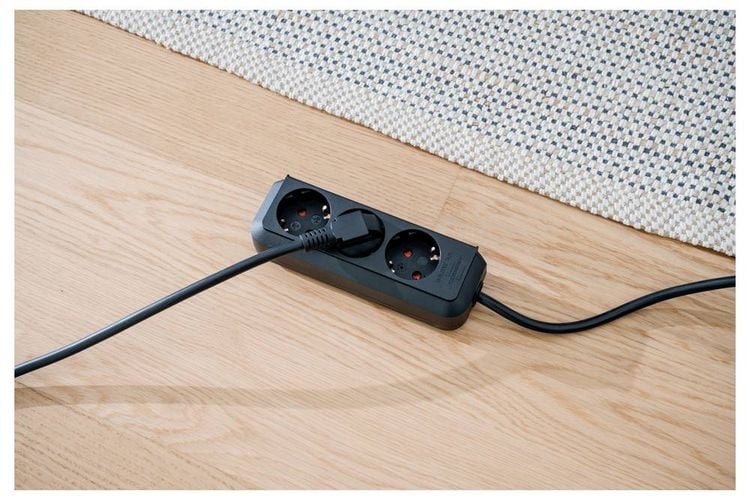 Produktbild: Brennenstuhl 1158620015 Steckdosenleiste 3fach Schwarz Schutzkontakt 1 St.