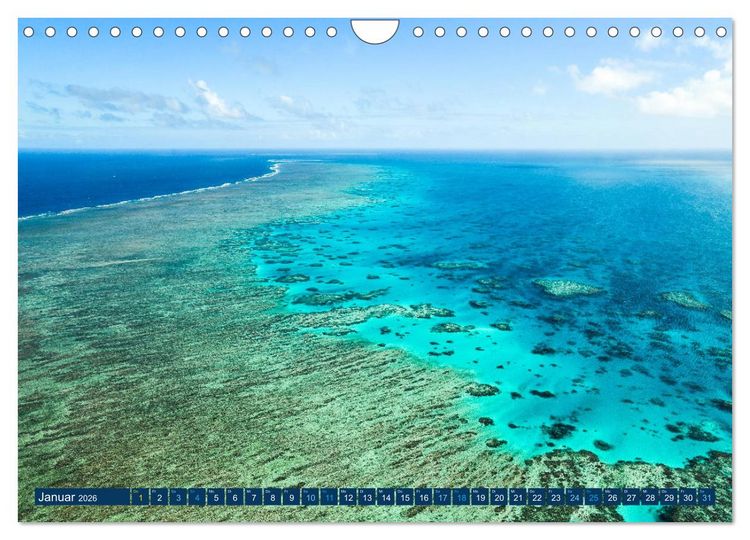 Produktbild: Great Barrier Reef und die Whitsundays (Wandkalender 2026 DIN A4 quer), CALVENDO Monatskalender