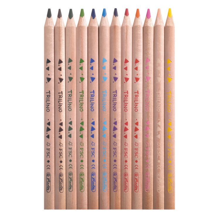 Produktbild: Herlitz 10412062 - Trilino Dreikantbuntstifte, 12er Set