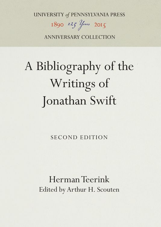 Produktbild: A Bibliography of the Writings of Jonathan Swift