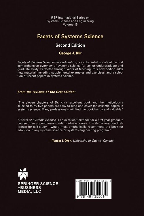Produktbild: Facets of Systems Science