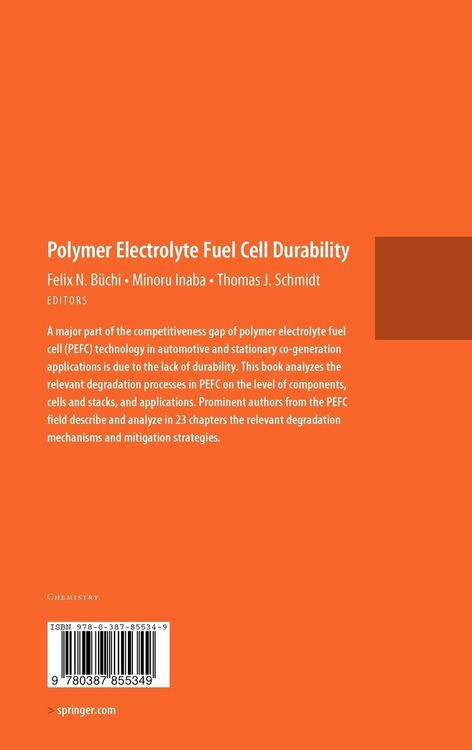 Produktbild: Polymer Electrolyte Fuel Cell Durability