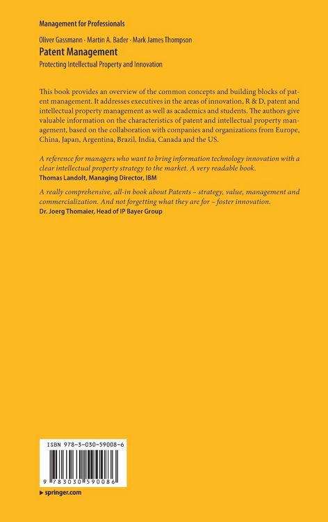 Produktbild: Patent Management