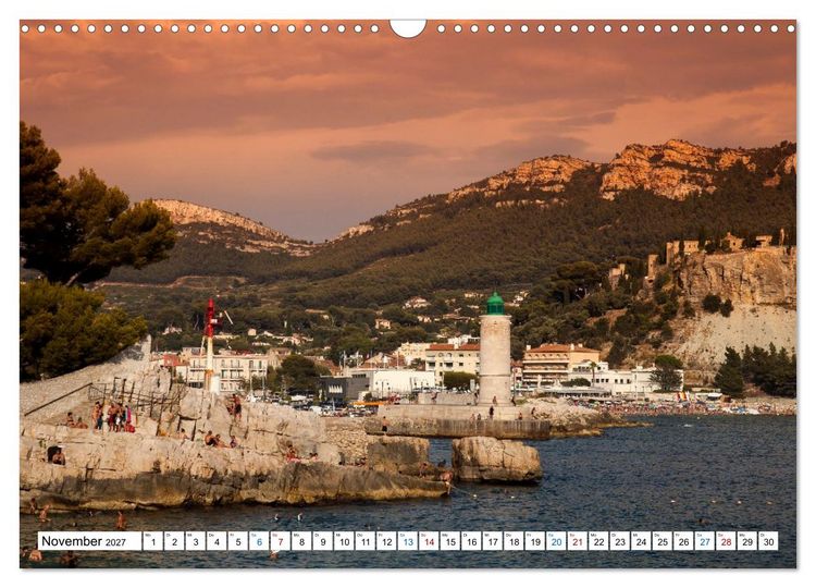 Produktbild: C&ocirc;te d&rsquo;Azur Glanzlichter an der franz&ouml;sischen Mittelmeerk&uuml;ste (Wandkalender 2027 DIN A3 quer), CALVENDO Monatskalender